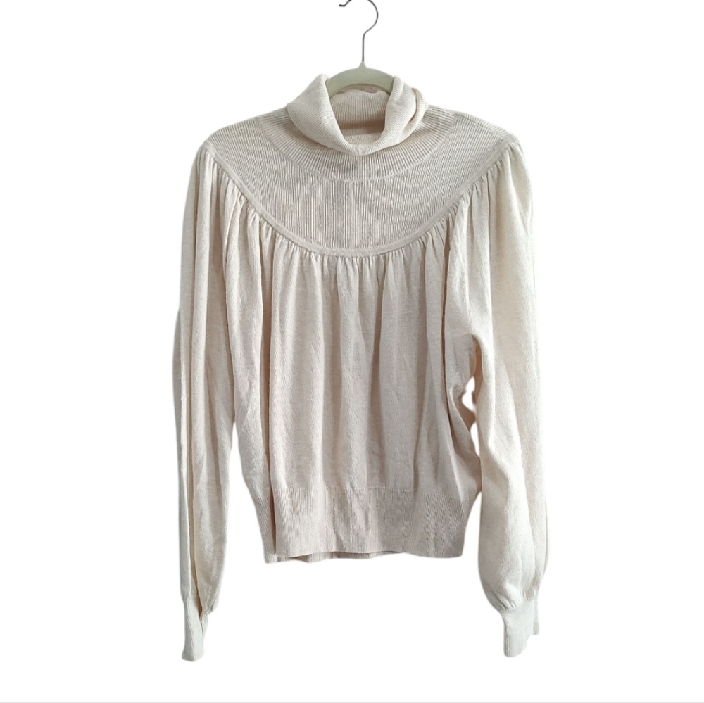 Madewell Cream Turtleneck Sweater Size XL - Picture 1 of 5